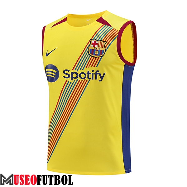 Chalecos De Futbol FC Barcelona Amarillo 2023/2024 -04