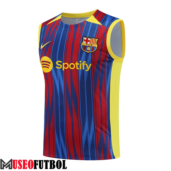 Chalecos De Futbol FC Barcelona Rojo/Azul 2023/2024 -02