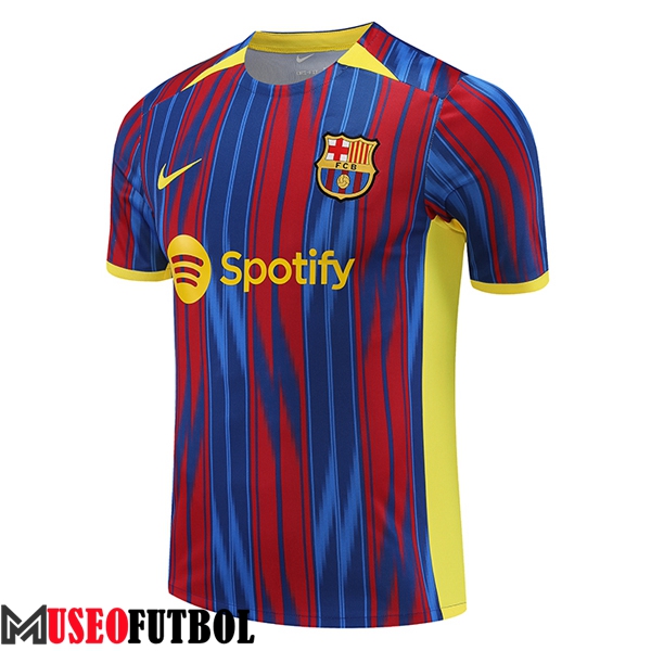 Camiseta Entrenamiento FC Barcelona Rojo/Azul 2023/2024