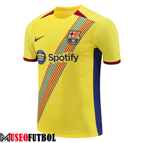 Camiseta Entrenamiento FC Barcelona Amarillo 2023/2024