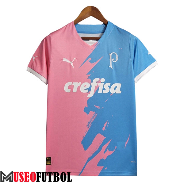 Camiseta Entrenamiento Palmeiras Azul/Rosa 2023/2024