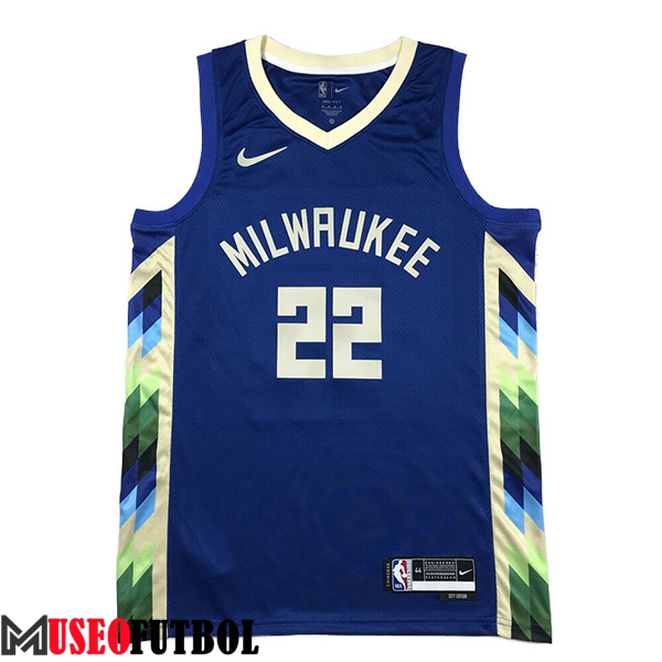 Camisetas De Futbol Milwaukee Bucks (MIDDLETON #22) 2023/24 Azul