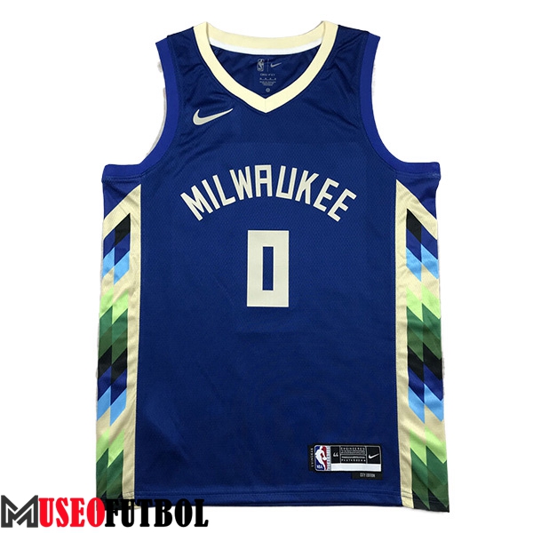 Camisetas De Futbol Milwaukee Bucks (LILLARD #0) 2023/24 Azul