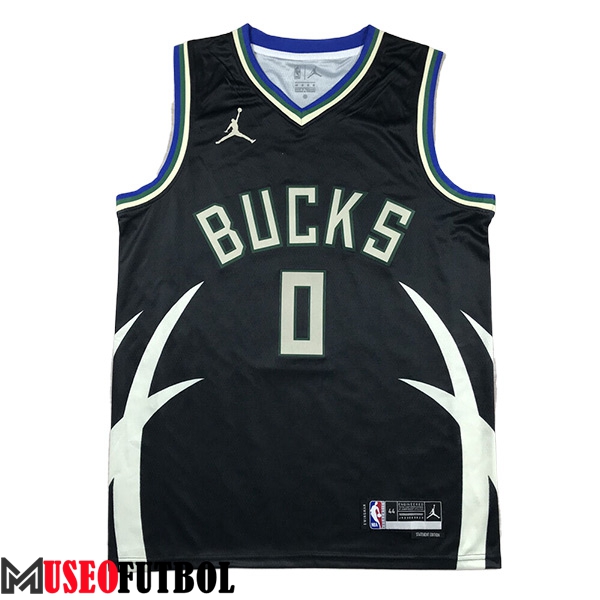 Camisetas De Futbol Milwaukee Bucks (LILLARD #0) 2023/24 Negro