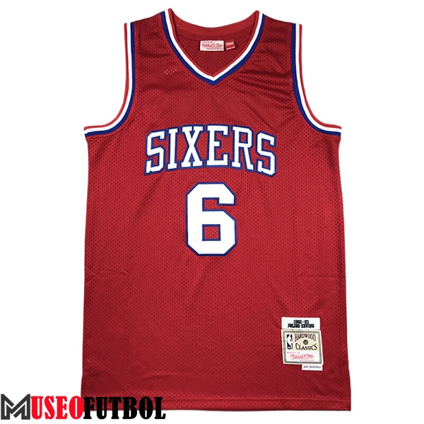 Camisetas De Futbol Philadelphia 76ers (ERVING #6) 2023/24 Rojo