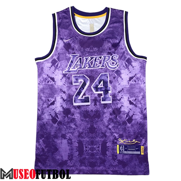 Camisetas De Futbol Los Angeles Lakers (BRYANT #24) 2023/24 Violeta