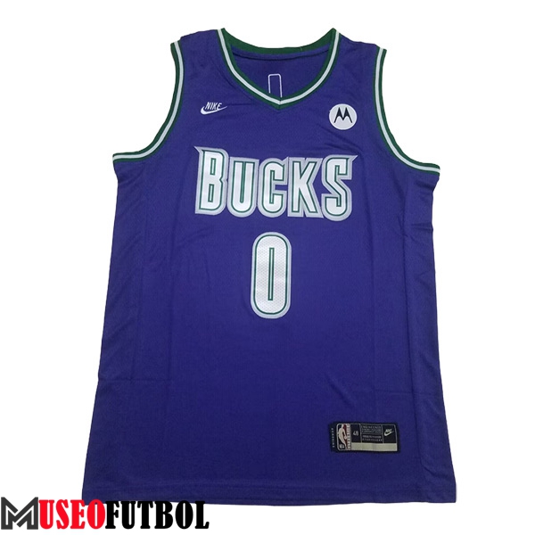 Camisetas De Futbol Milwaukee Bucks (LILLARD #0) 2023/24 Azul