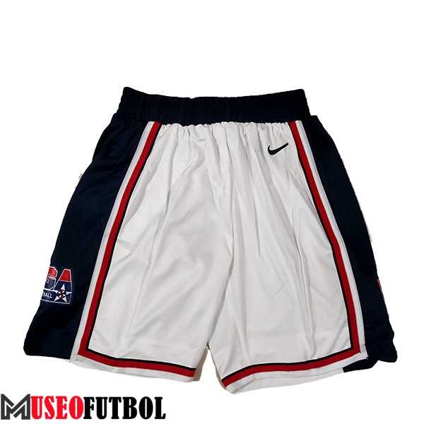 Cortos NBA USA 2023/24 Blanco/Negro -02