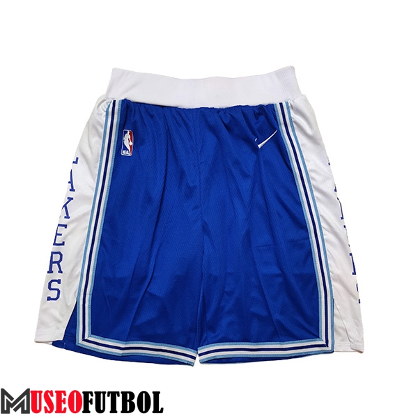 Cortos NBA Los Angeles Lakers 2023/24 Blanco/Negro/Azul