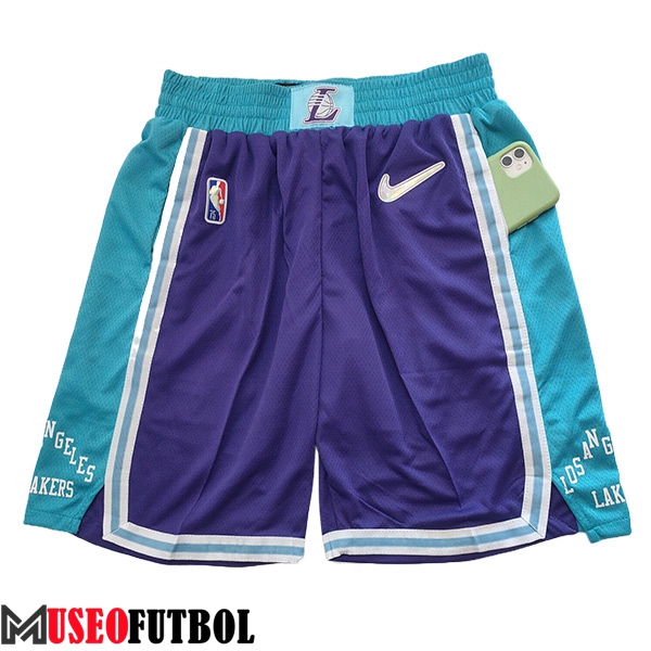 Cortos NBA Los Angeles Lakers 2023/24 Azul/Violeta