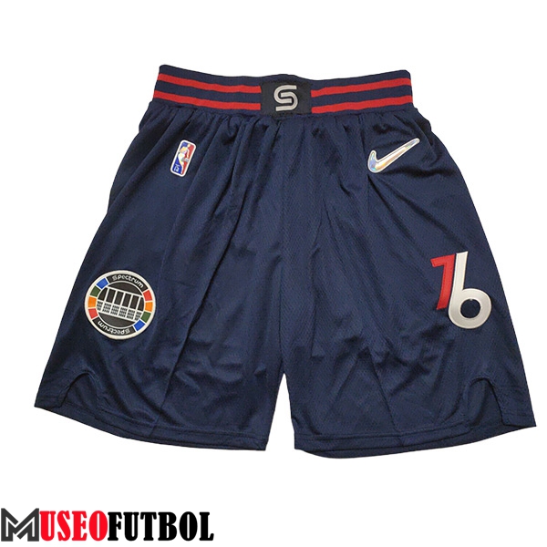 Cortos NBA Philadelphia 76ers 2023/24 Azul