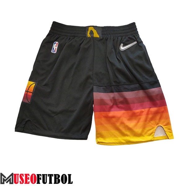 Cortos NBA Utah Jazz 2023/24 Negro/Naranja