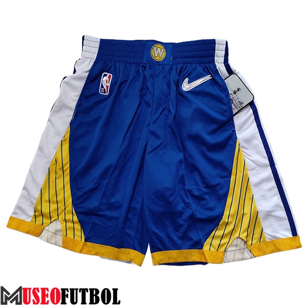 Cortos NBA Golden State Warriors 2023/24 Blanco/Azul/Amarillo