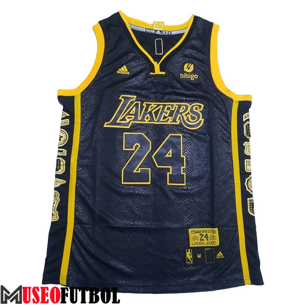 Camisetas De Futbol Los Angeles Lakers (BRYANT #24) 2023/24 Negro/Amarillo