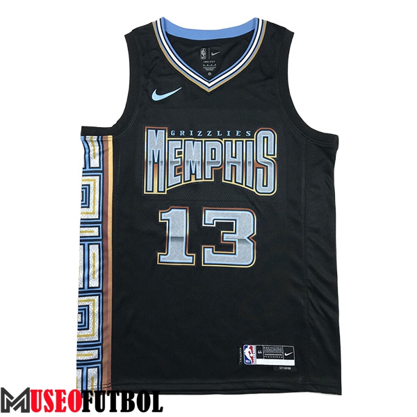 Camisetas De Futbol Memphis Grizzlies (JACKSON JR. #13) 2023/24 Negro