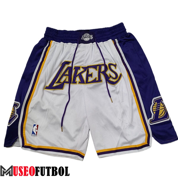 Cortos NBA Los Angeles Lakers 2023/24 Blanco/Azul -02