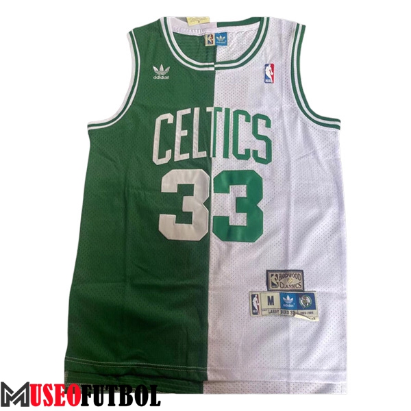 Camisetas De Futbol Boston Celtics (BIRD #33) 2023/24 Blanco/Verde -02