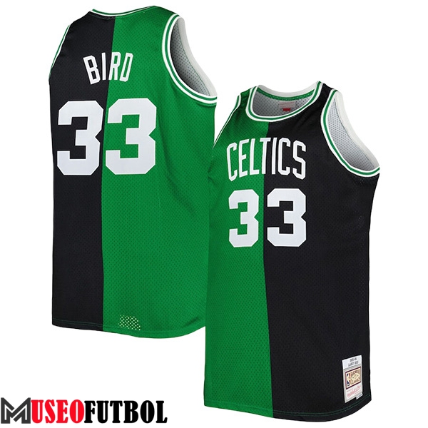 Camisetas De Futbol Boston Celtics (BIRD #33) 2023/24 Negro/Verde -03