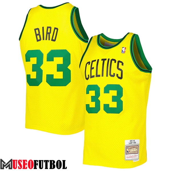 Camisetas De Futbol Boston Celtics (BIRD #33) 2023/24 Amarillo