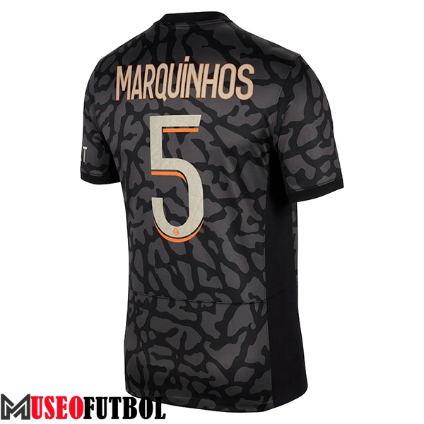 Camisetas De Futbol PSG (MARQUINHOS #5) 2023/2024 Tercera