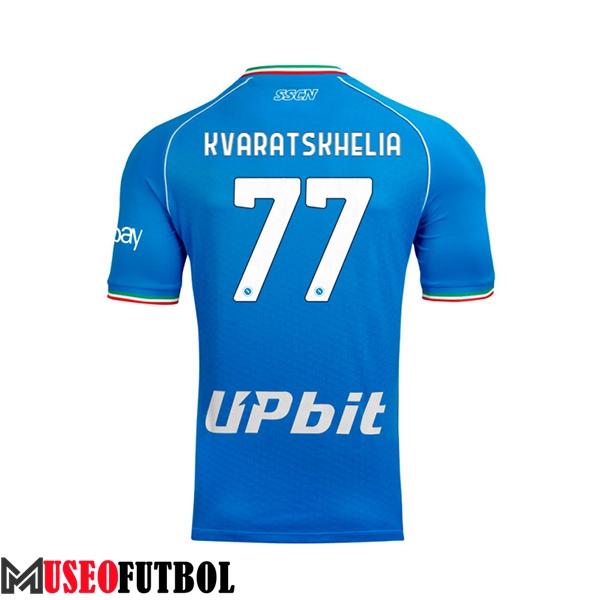 Camisetas De Futbol SSC Napoli (KVARATSKHELIA #77) 2023/2024 Primera