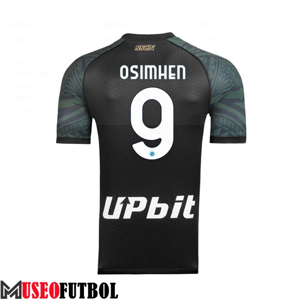 Camisetas De Futbol SSC Napoli (OSIMHEN #9) 2023/2024 Tercera