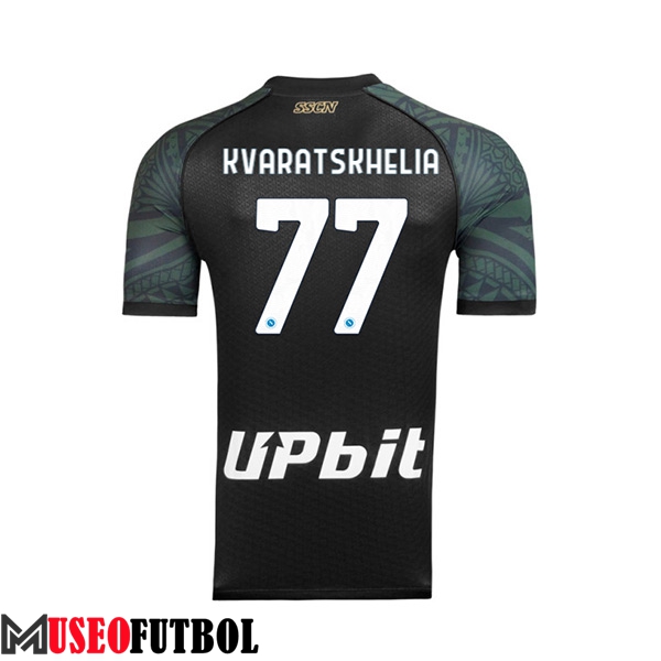 Camisetas De Futbol SSC Napoli (KVARATSKHELIA #77) 2023/2024 Tercera