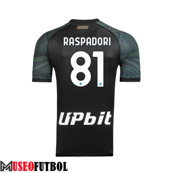 Camisetas De Futbol SSC Napoli (RASPADORI #81) 2023/2024 Tercera