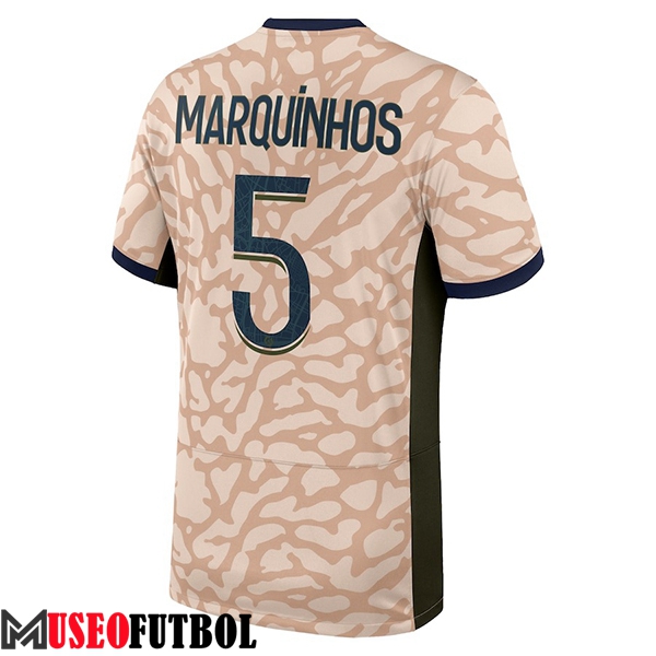 Camisetas De Futbol PSG (MARQUINHOS #5) 2023/2024 Fourth