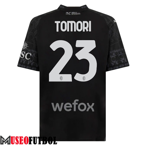 Camisetas De Futbol AC Milan (TOMORI #23) 2023/2024 Fourth Negro