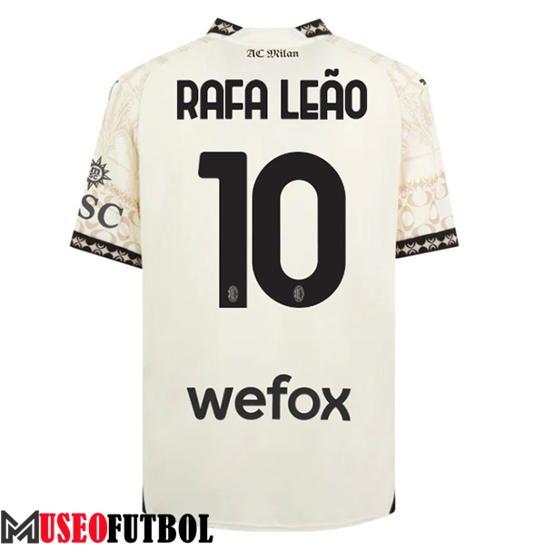 Camisetas De Futbol AC Milan (RAFAEL LEÃO #10) 2023/2024 Fourth Blanco