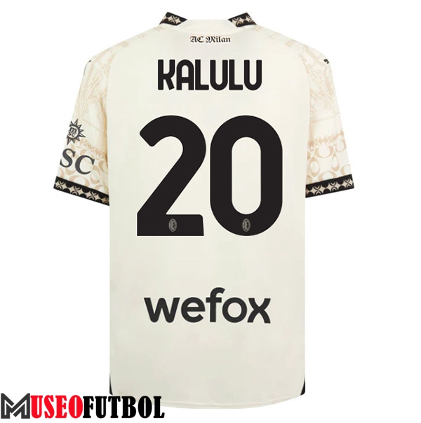 Camisetas De Futbol AC Milan (KALULU #20) 2023/2024 Fourth Blanco