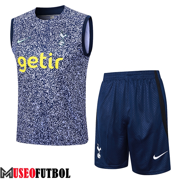 Camiseta Entrenamiento sin mangas + Cortos Tottenham Hotspur Negro/Violeta 2024/2025