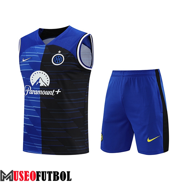 Camiseta Entrenamiento sin mangas + Cortos Inter Milan Azul/Negro 2024/2025