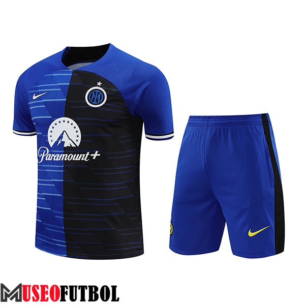 Camiseta Entrenamiento + Cortos Inter Milan Azul/Negro 2024/2025