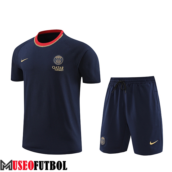 Camiseta Entrenamiento + Cortos PSG Azul Oscuro 2024/2025