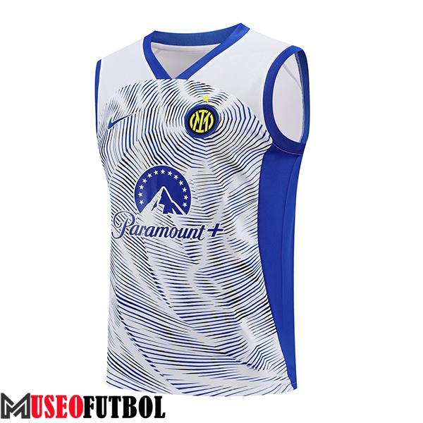 Chalecos De Futbol Inter Milan Blanco/Azul 2024/2025