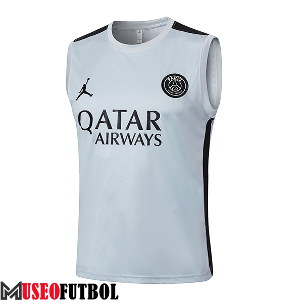 Chalecos De Futbol Jordan PSG Blanco/Negro 2024/2025