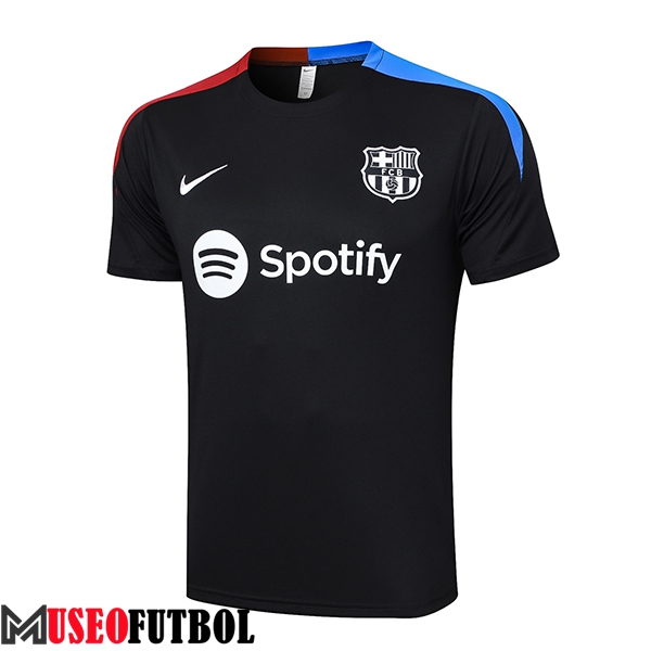 Camiseta Entrenamiento FC Barcelona Negro/Azul/Rojo 2024/2025