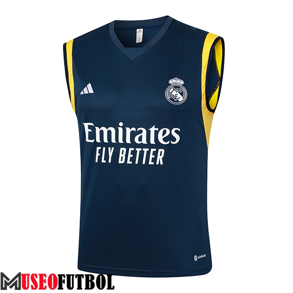 Chalecos De Futbol Real Madrid Azul/Amarillo 2024/2025