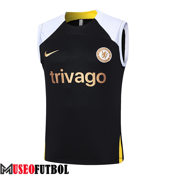 Chalecos De Futbol FC Chelsea Blanco/Negro/Amarillo 2024/2025