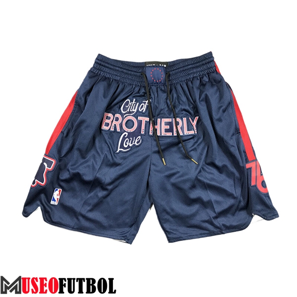 Cortos NBA Philadelphia 76ers 2024/25 Azul Oscuro