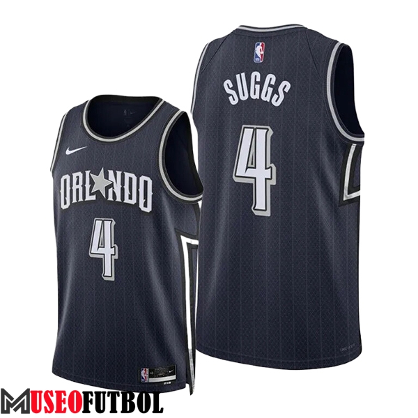 Camisetas De Futbol Orlando Magic (SUGGS #4) 2024/25 Negro/Gris