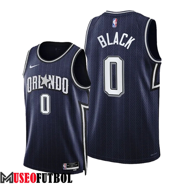 Camisetas De Futbol Orlando Magic (BLACK #0) 2024/25 Negro/Gris