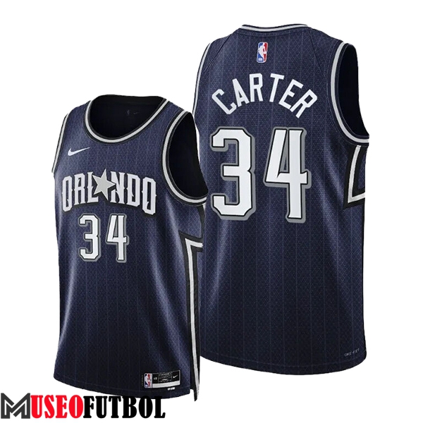 Camisetas De Futbol Orlando Magic (CARTER #34) 2024/25 Negro/Gris