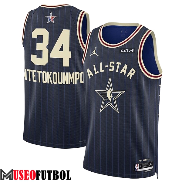 Camisetas De Futbol American All-Star (ANTETOKOUNMPO #34) 2024/25 Azul/Amarillo