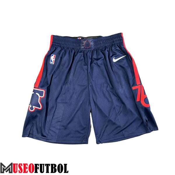 Cortos NBA Philadelphia 76ers 2024/25 Azul/Rojo -02