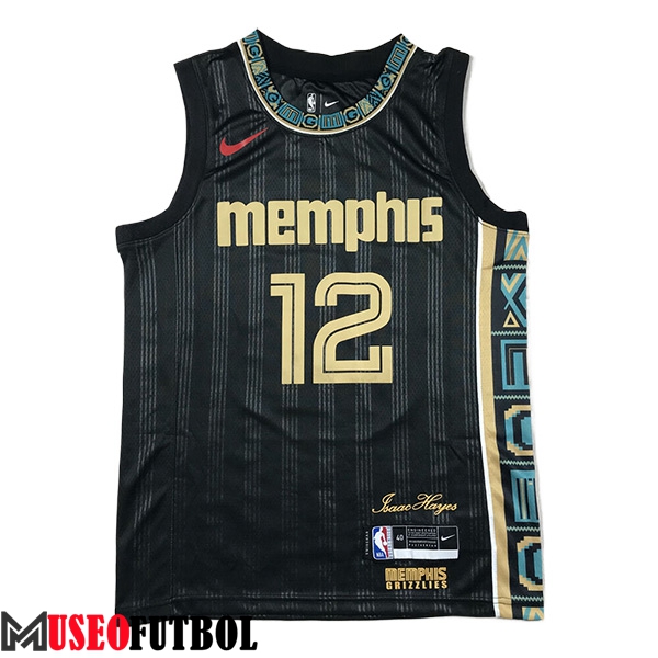 Camisetas Memphis Grizzlies (MORANT #12) 2024/25 Negro/Marrón