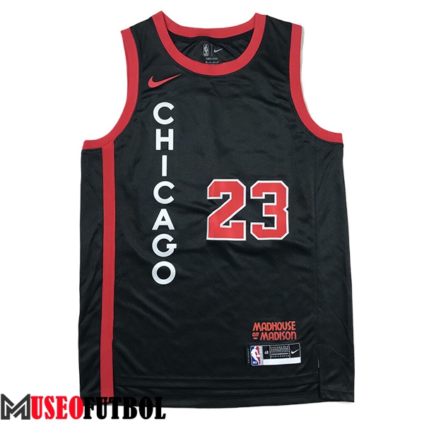 Camisetas Chicago Bulls (JORDAN #23) 2024/25 Negro/Rojo