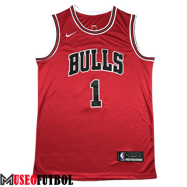 Camisetas Chicago Bulls (Rosa #1) 2024/25 Negro/Rojo